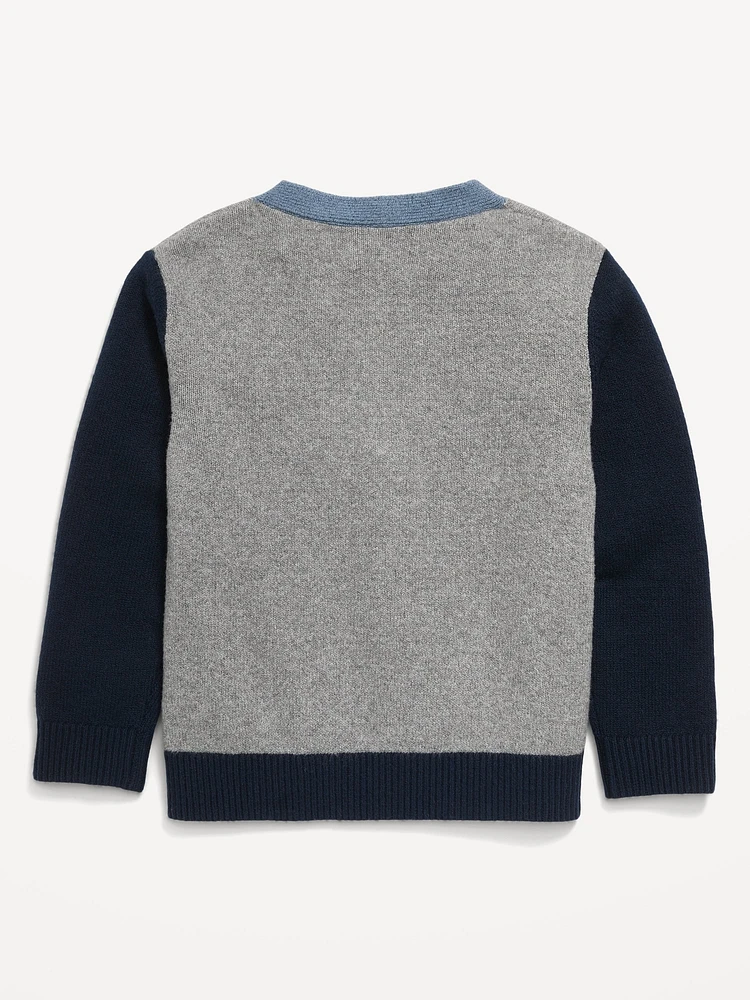 SoSoft Color-Block Cardigan Sweater for Boys