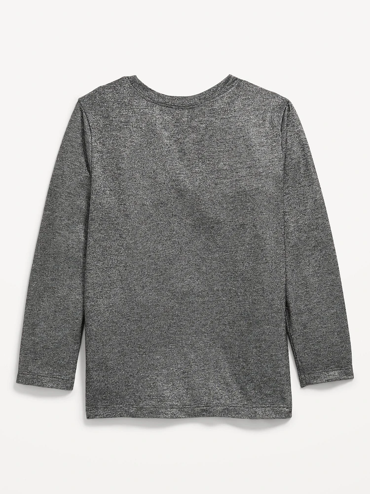 Sparkly Long-Sleeve T-Shirt for Toddler Girls