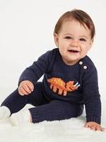 SoSoft Crew-Neck Graphic Sweater and Pants Set for Baby