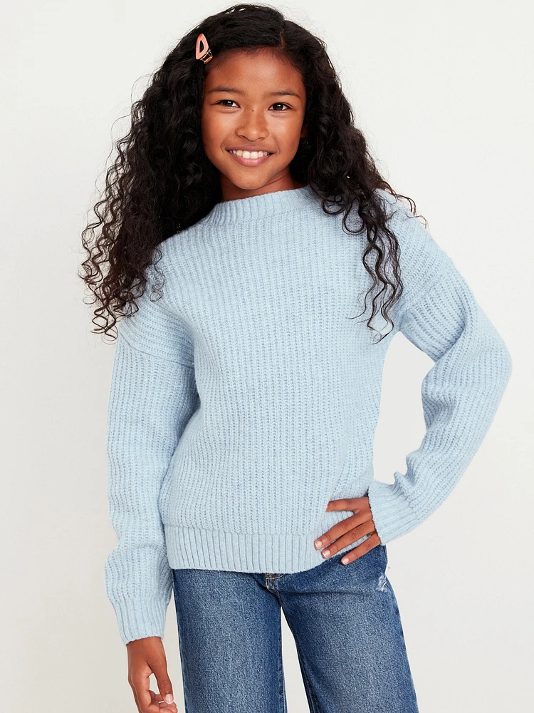 SoSoft Shaker-Stitch Sweater for Girls