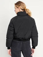 Oversized Crop Puffer Jacket