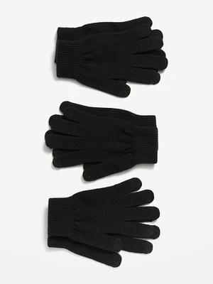 3-Pack Text-Friendly Gloves for Women