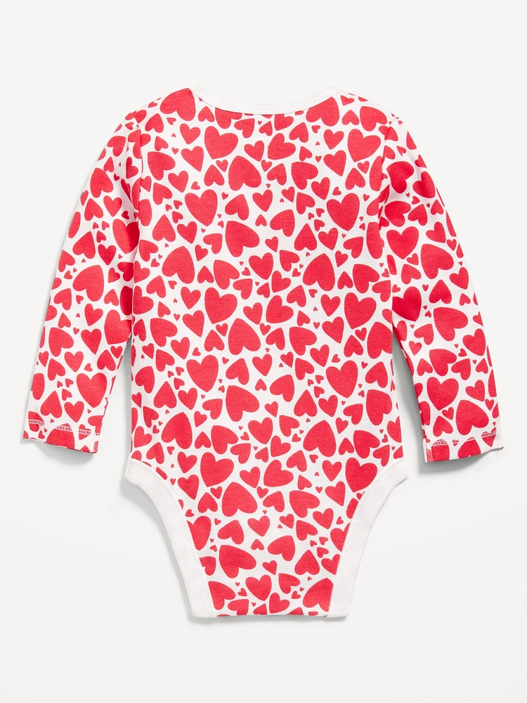 Printed Long-Sleeve Bodysuit for Baby