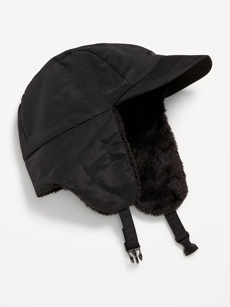 Sherpa-Lined Trapper Hat