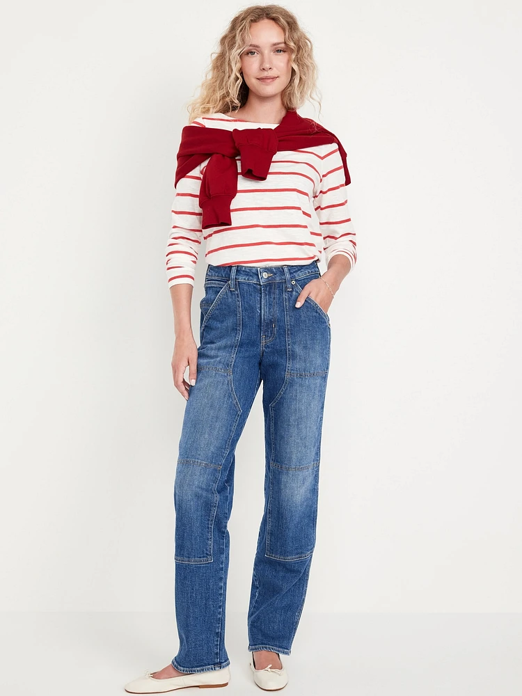 High-Waisted OG Loose Utility Jeans