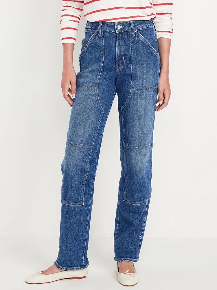 High-Waisted OG Loose Utility Jeans