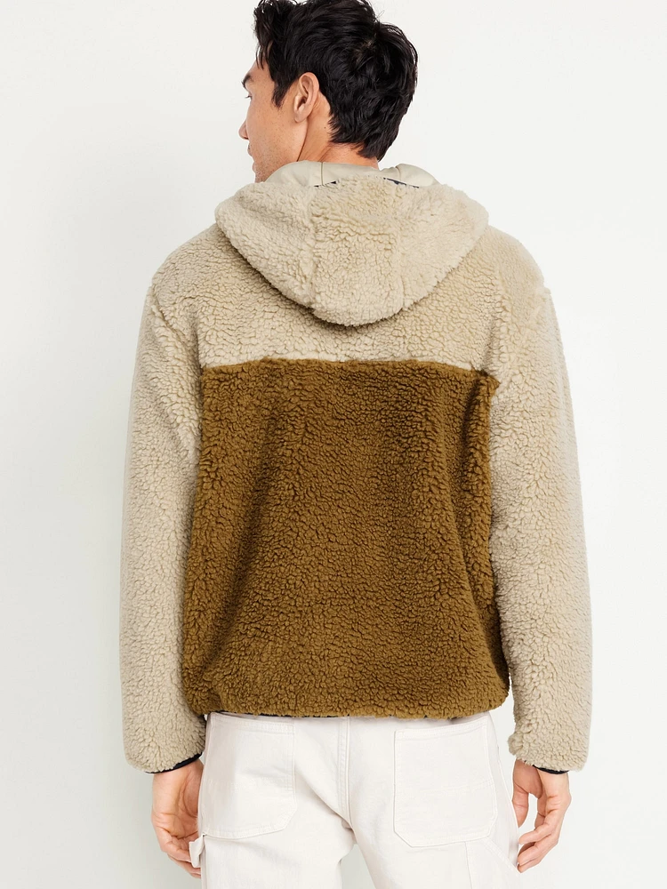 Hooded Sherpa Zip Jacket