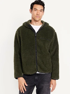 Hooded Sherpa Zip Jacket