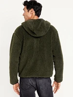 Hooded Sherpa Zip Jacket