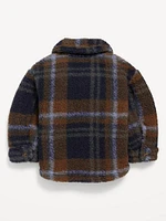 Long-Sleeve Pocket Sherpa Shacket for Baby