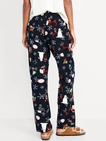 Mid-Rise Flannel Pajama Pants