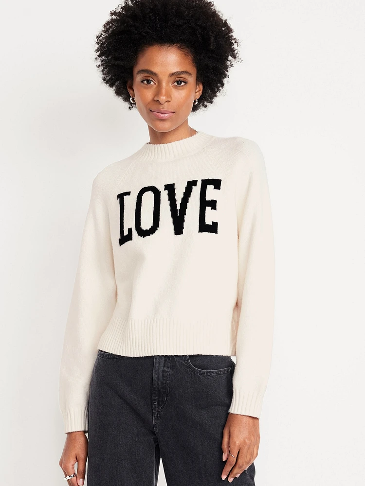 SoSoft Loose Graphic Sweater