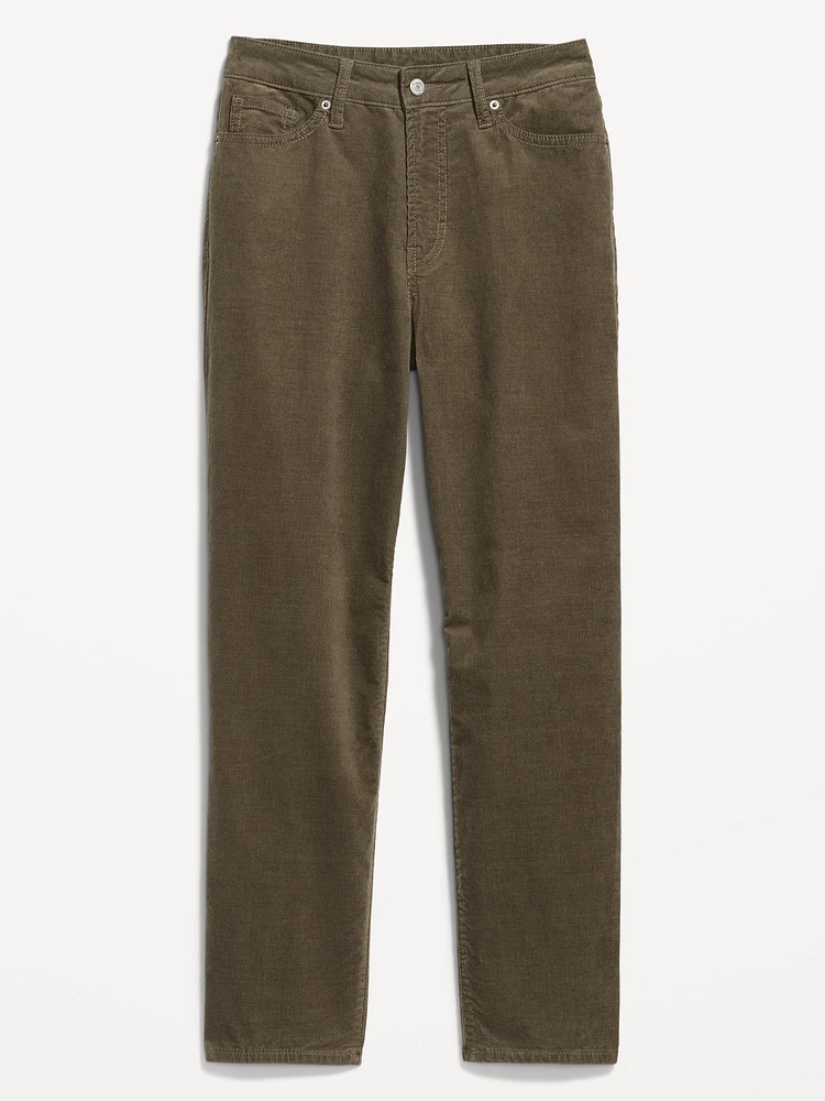 High-Waisted OG Straight Corduroy Ankle Pants