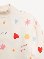 Mock-Neck Tunic Sweatshirt for Girls