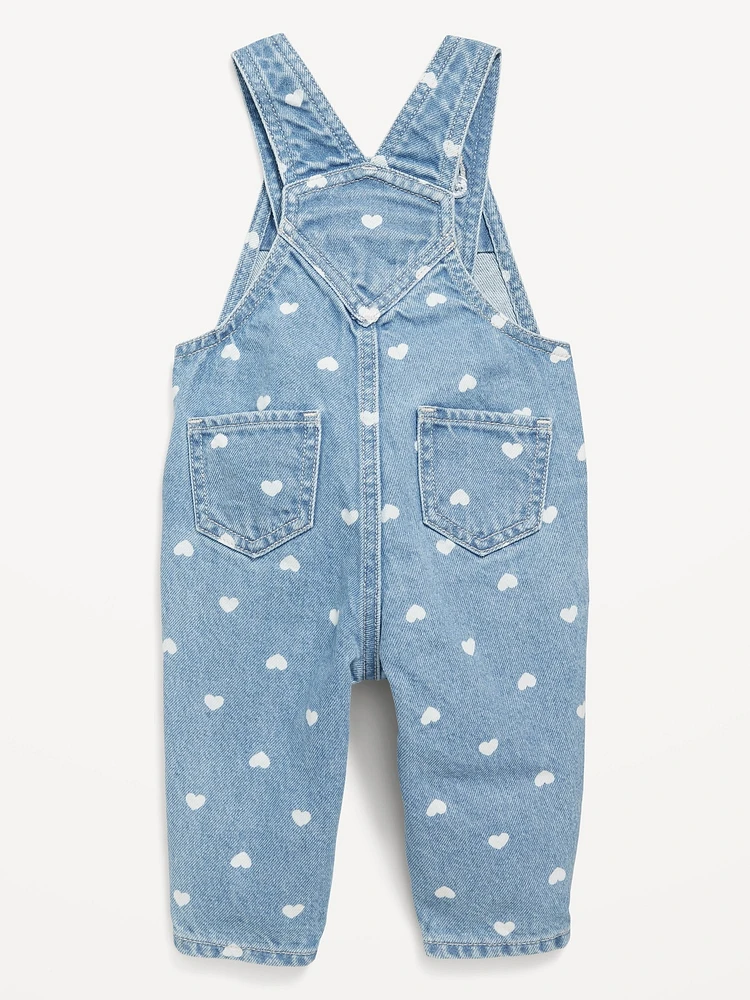 Printed Jean Overalls for Baby