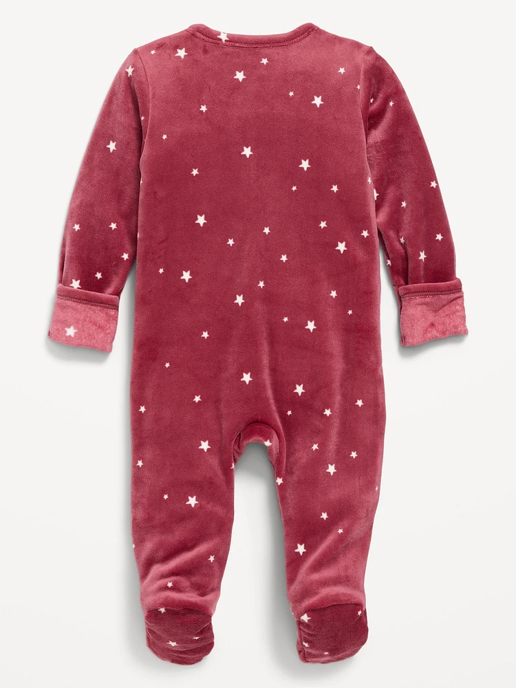 Velvet 2-Way-Zip Sleep & Play Footed One-Piece for Baby