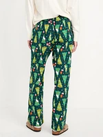 Mid-Rise Flannel Pajama Pants