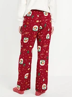 Mid-Rise Flannel Pajama Pants