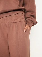 High-Waisted Bounce Fleece Wide-Leg Pants