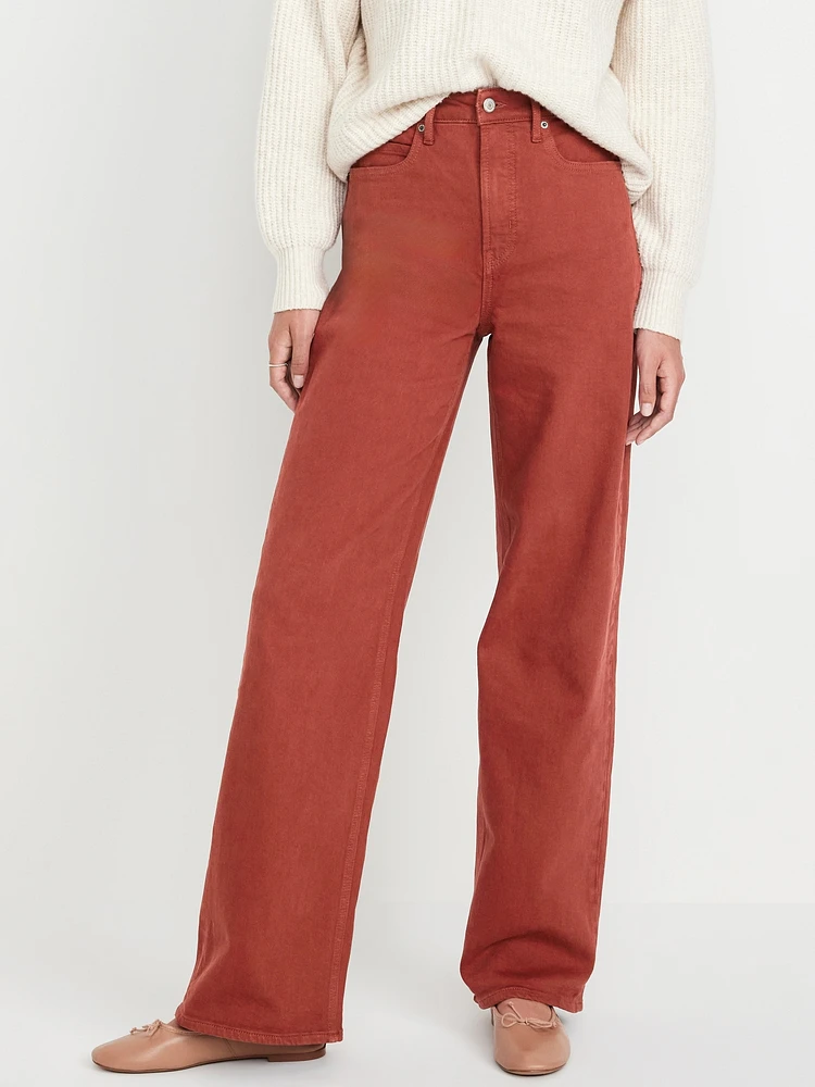 Extra High-Waisted Wide-Leg Jeans