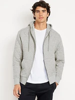 Quilted Full-Zip Sweatshirt