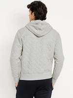 Quilted Full-Zip Sweatshirt