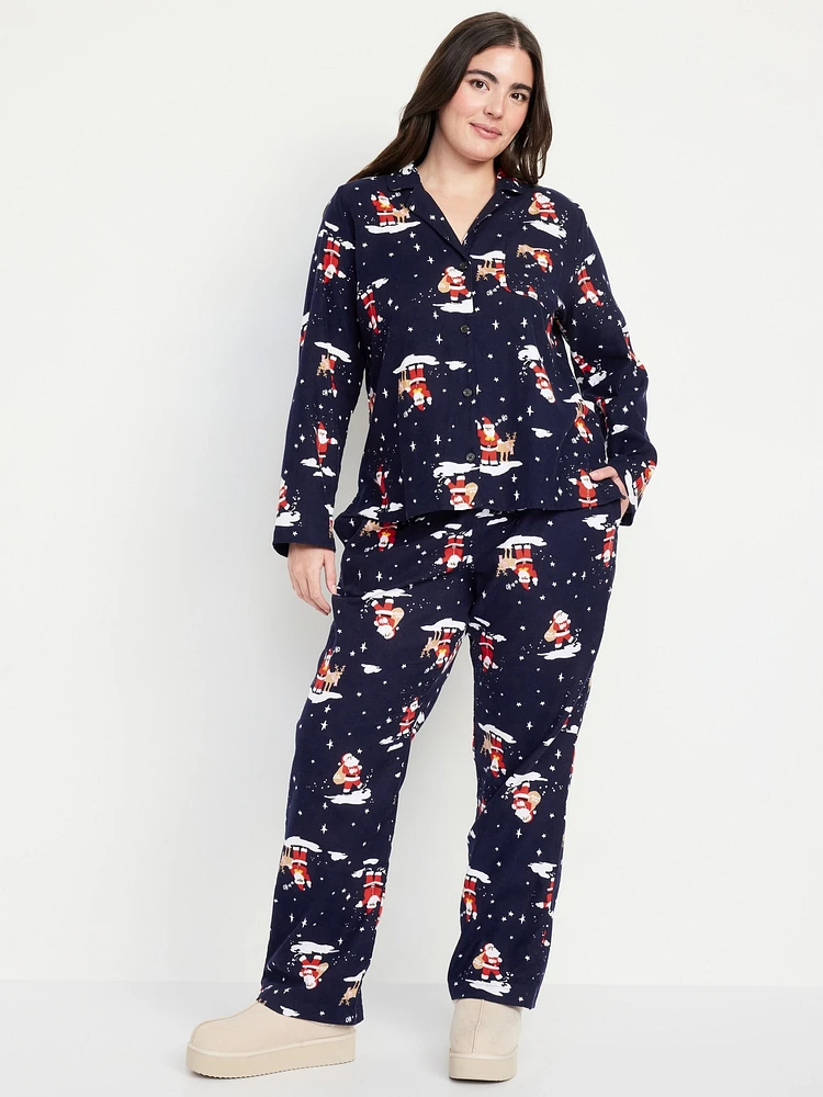 Flannel Pajama Set for Women