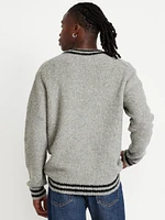 V-Neck Bouclé Sweater