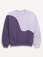 Oversized Long-Sleeve Sweatshirt for Girls