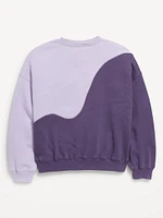 Oversized Long-Sleeve Sweatshirt for Girls