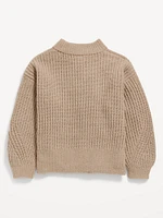 Cozy Mock-Neck Chenille Sweater for Girls