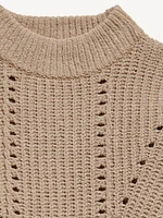 Cozy Mock-Neck Chenille Sweater for Girls