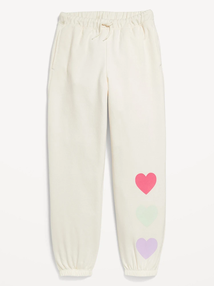 High-Waisted Jogger Sweatpants for Girls