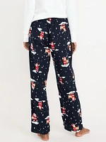 Mid-Rise Flannel Pajama Pants