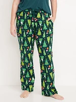 Mid-Rise Flannel Pajama Pants