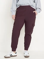 High-Waisted SleekTech Cargo Joggers