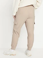 High-Waisted SleekTech Cargo Joggers