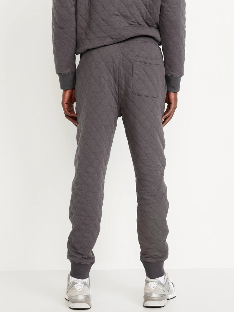 Loose Quilted Fleece Joggers