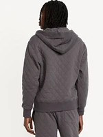 Quilted Full-Zip Sweatshirt