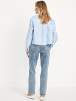 High-Waisted OG Straight Ankle Jeans