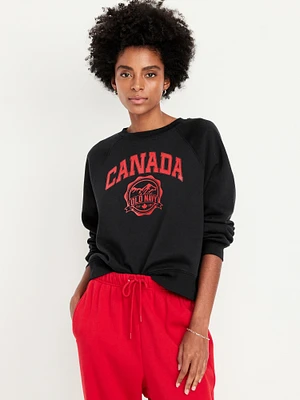 Vintage Canada Logo-Graphic Sweatshirt