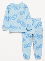 Bluey™ Unisex Graphic Sweatshirt and Sweatpants Set for Toddler