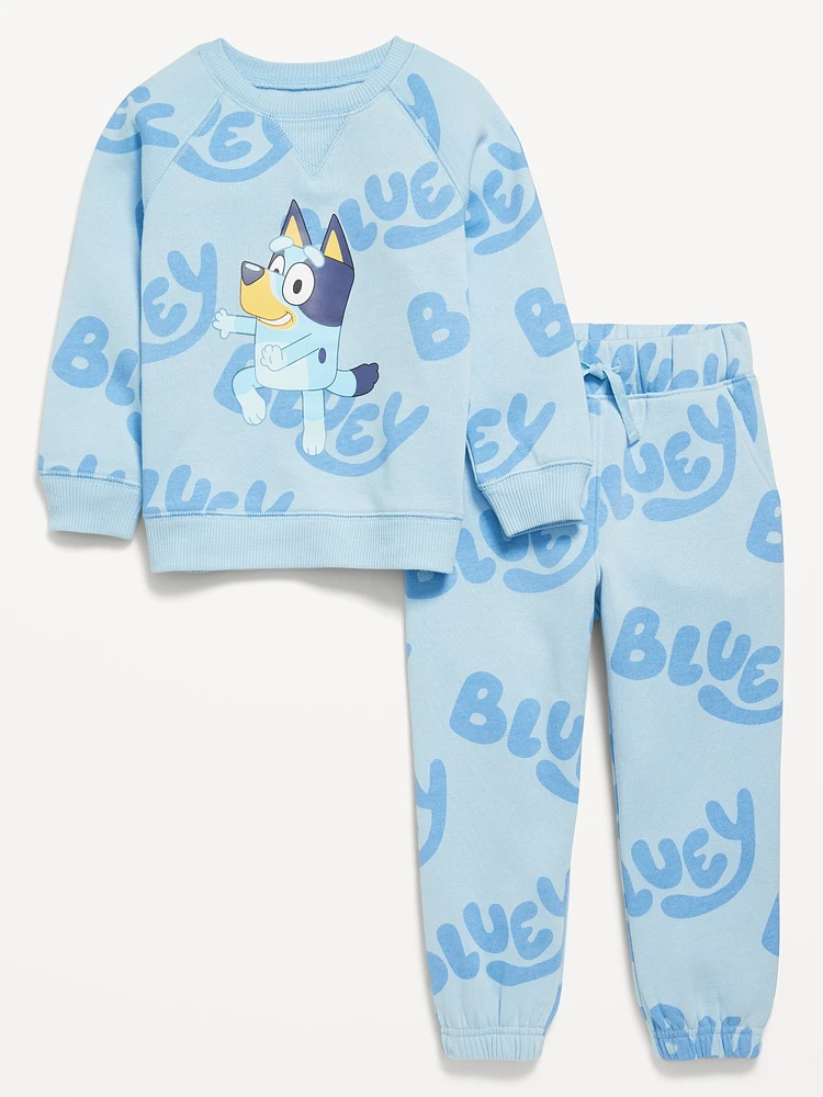 Bluey™ Unisex Graphic Sweatshirt and Sweatpants Set for Toddler