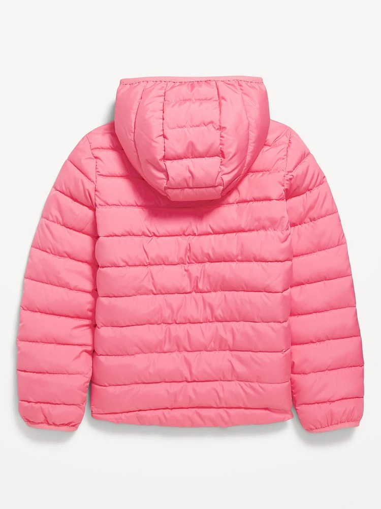 Water-Resistant Narrow-Channel Puffer Jacket for Girls