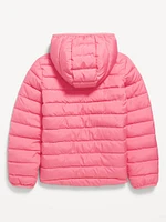 Water-Resistant Narrow-Channel Puffer Jacket for Girls