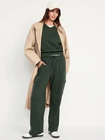 Extra High-Waisted SoComfy Cargo Wide-Leg Sweatpants