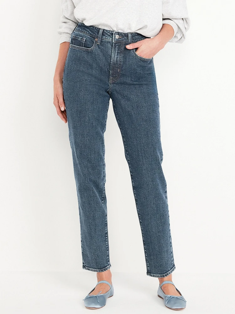 High-Waisted OG Straight Ankle Jeans