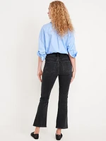 High-Waisted Vintage Crop Flare Jeans