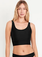 Matte Longline Swim Top