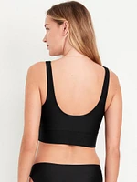 Matte Longline Swim Top